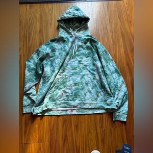Green Tie-Dye Hoodie size 3XL women’s